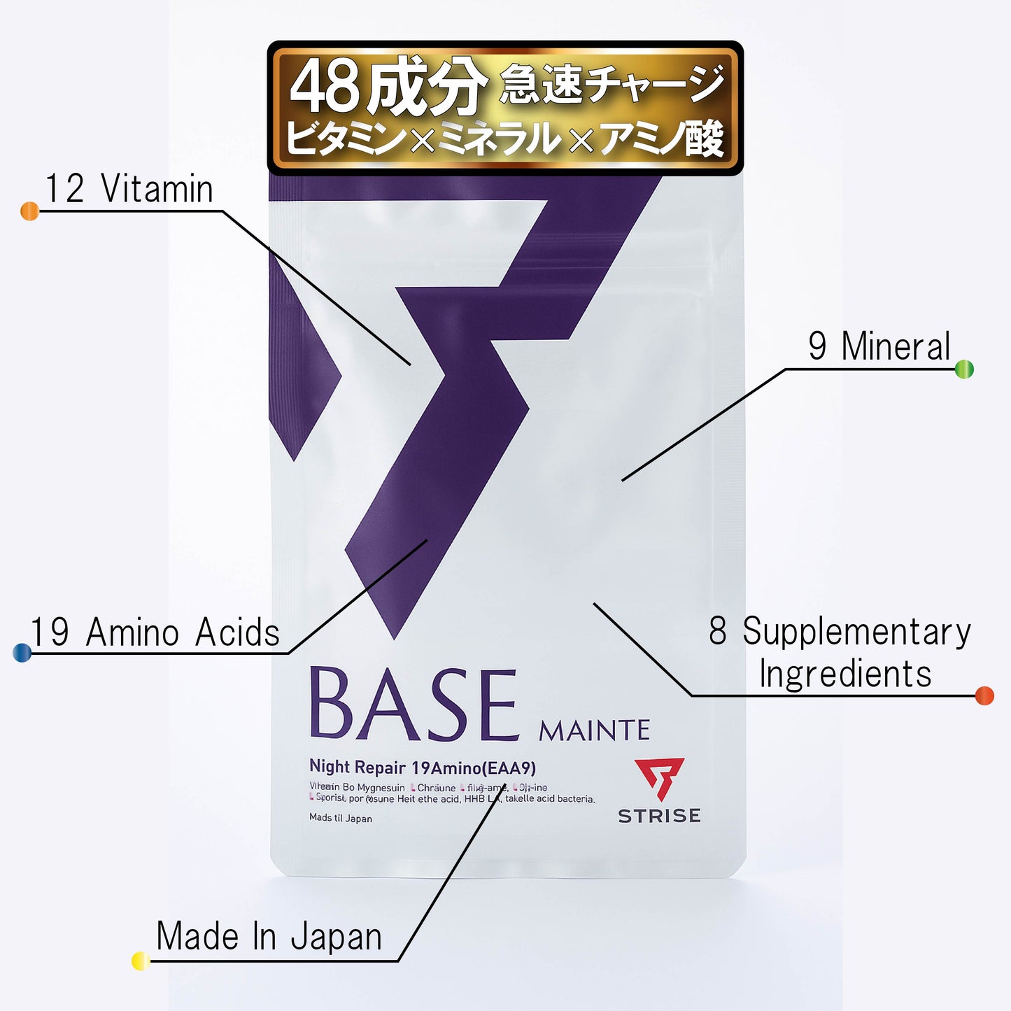 BASEMAINTE/ベースメンテ® 48種類配合トータル栄養バランスサプリメント